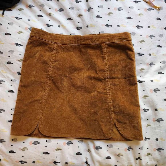 Brandy Melville Faux Suede Mini Skirt - Picture 1 of 3